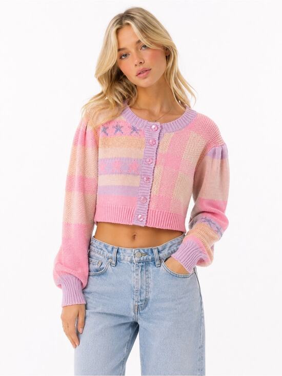 LoveShackFancy Sweaters - Loveshackfancy Bedford Crop Cardigan Sweater XS